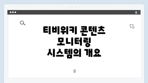 티비위키 콘텐츠 모니터링 시스템의 혁신적인 변화와 발전 방향