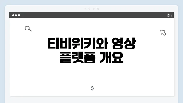 티비위키와 영상 플랫폼 개요