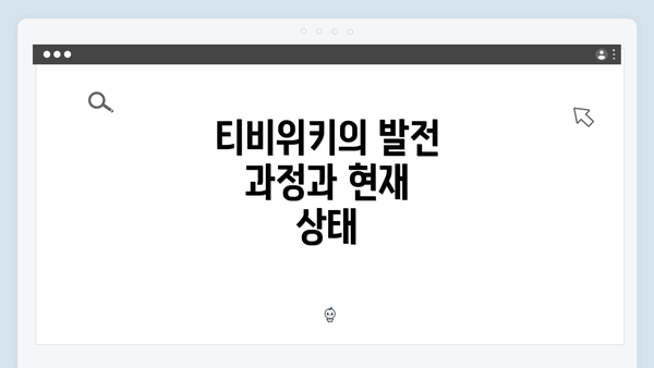티비위키의 발전 과정과 현재 상태