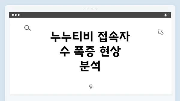 누누티비 접속자 수 폭증 현상 분석