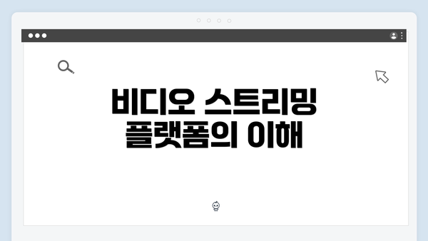 비디오 스트리밍 플랫폼의 이해