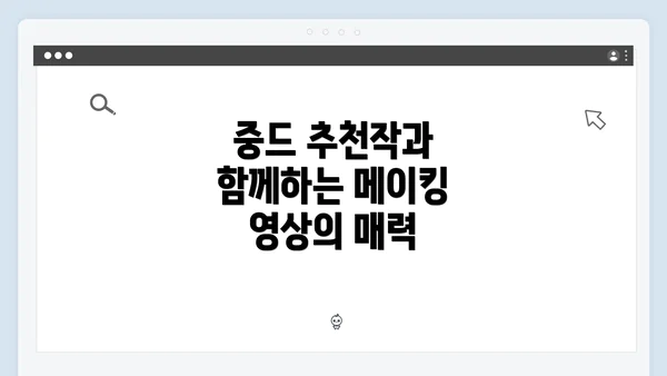중드 추천작과 함께하는 메이킹 영상의 매력