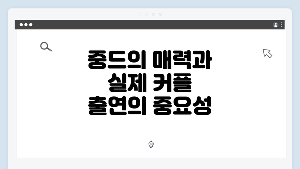 중드의 매력과 실제 커플 출연의 중요성