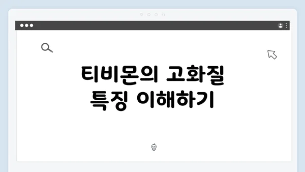티비몬의 고화질 특징 이해하기