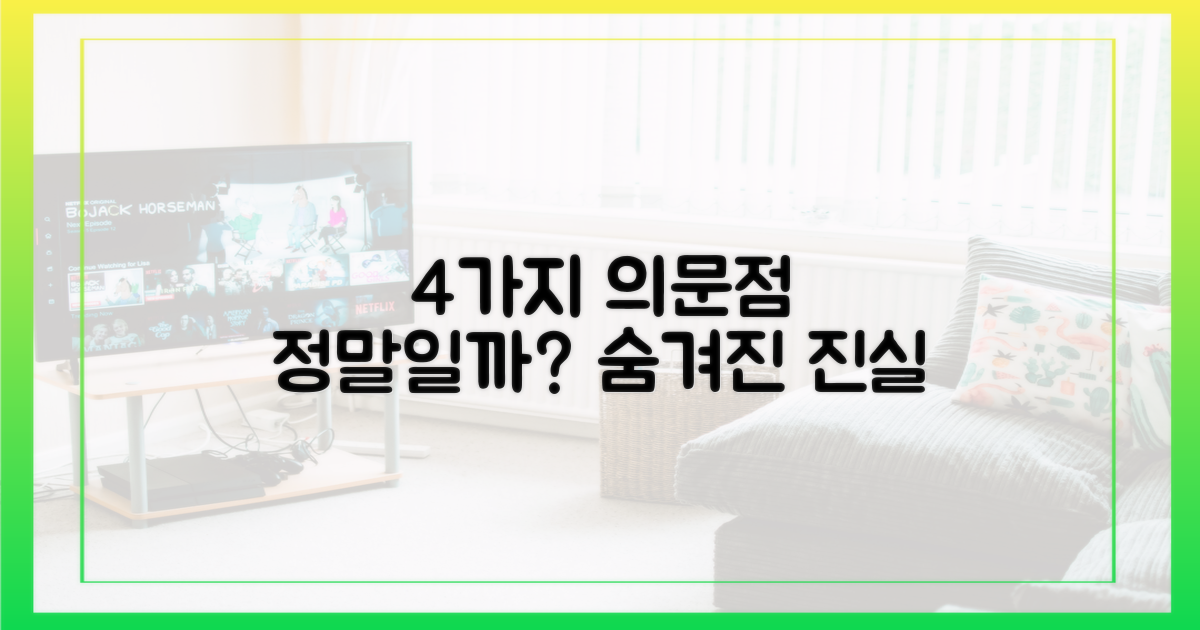 4가지 의문점 제기