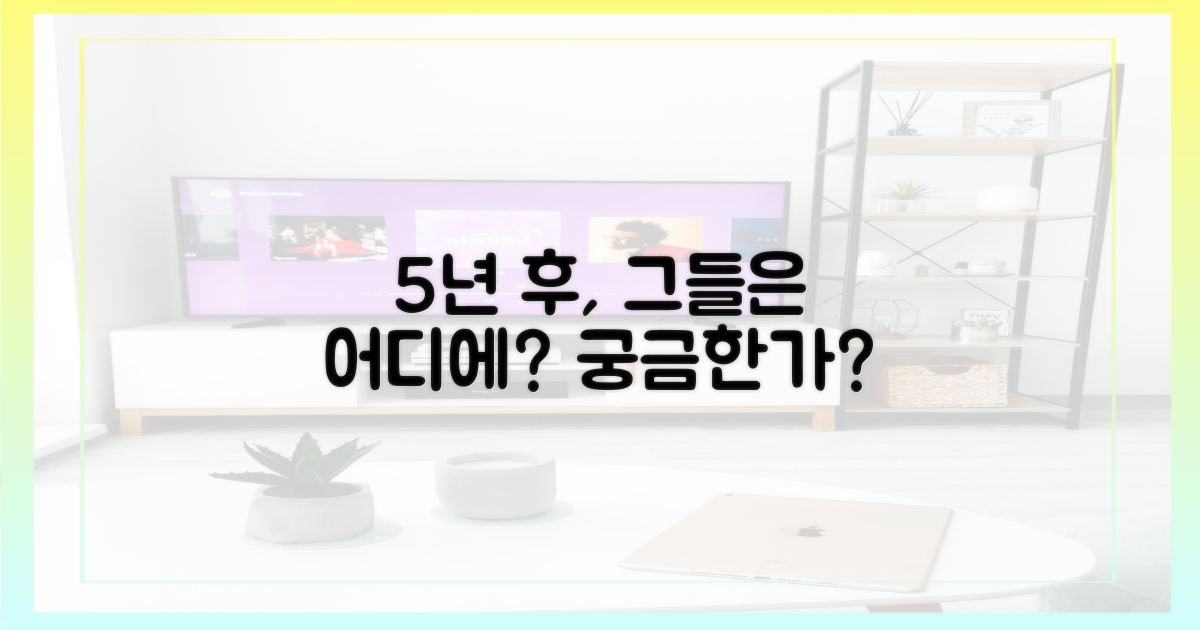 5년 후, 그들은 어디에?