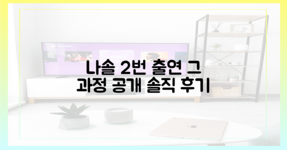 2번의 나솔 출연 과정