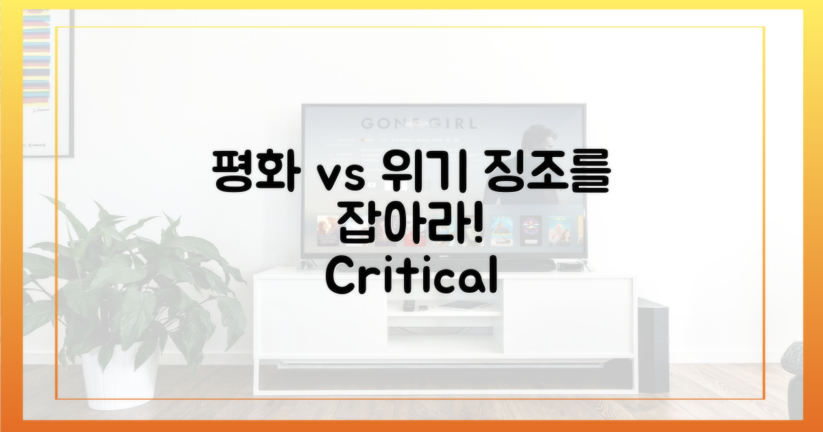 평화 vs 위기의 징조