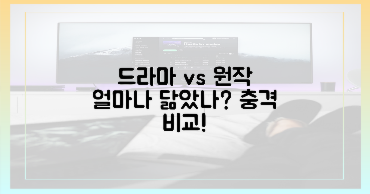 드라마, 원작을 얼마나 따를까?