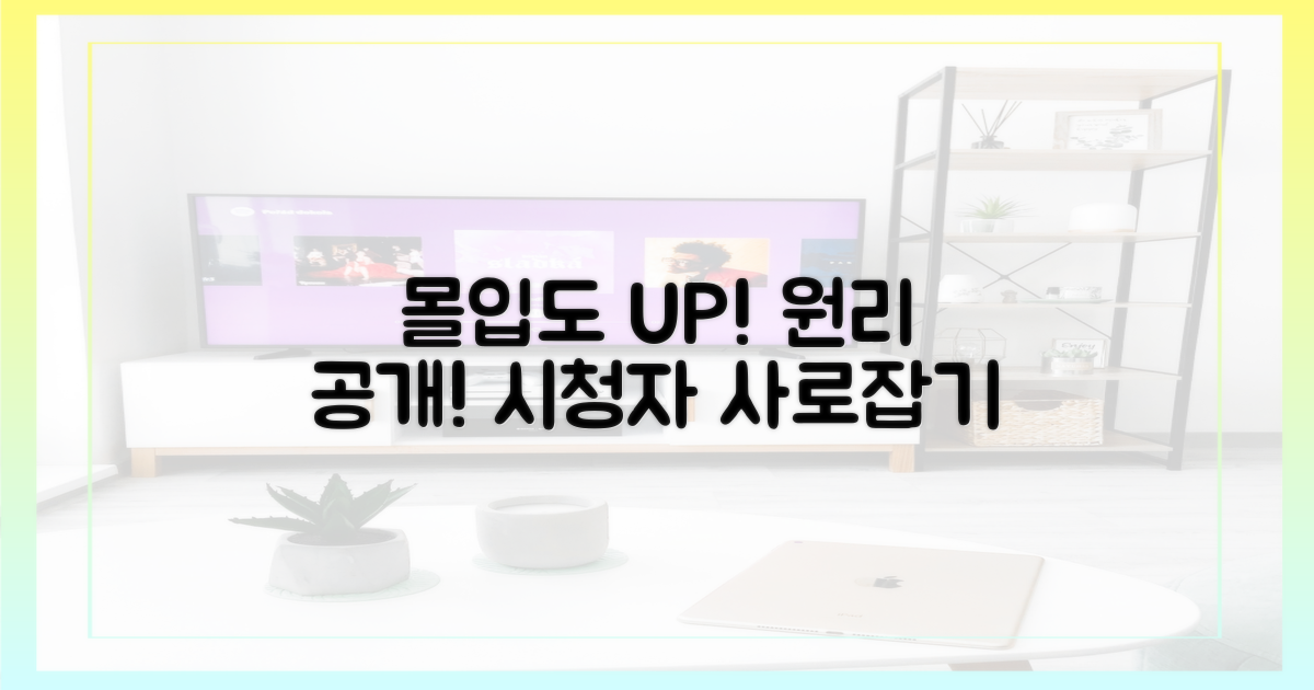 시청자 몰입도 증대 원리