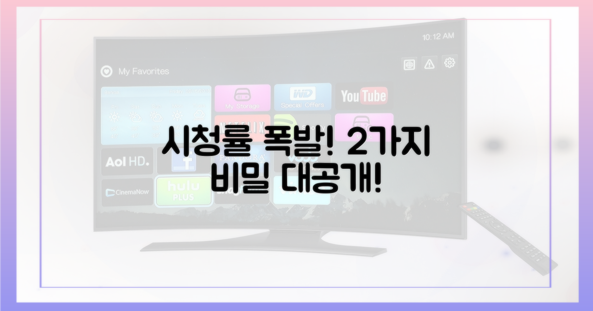 2가지 시청률 상승 요인