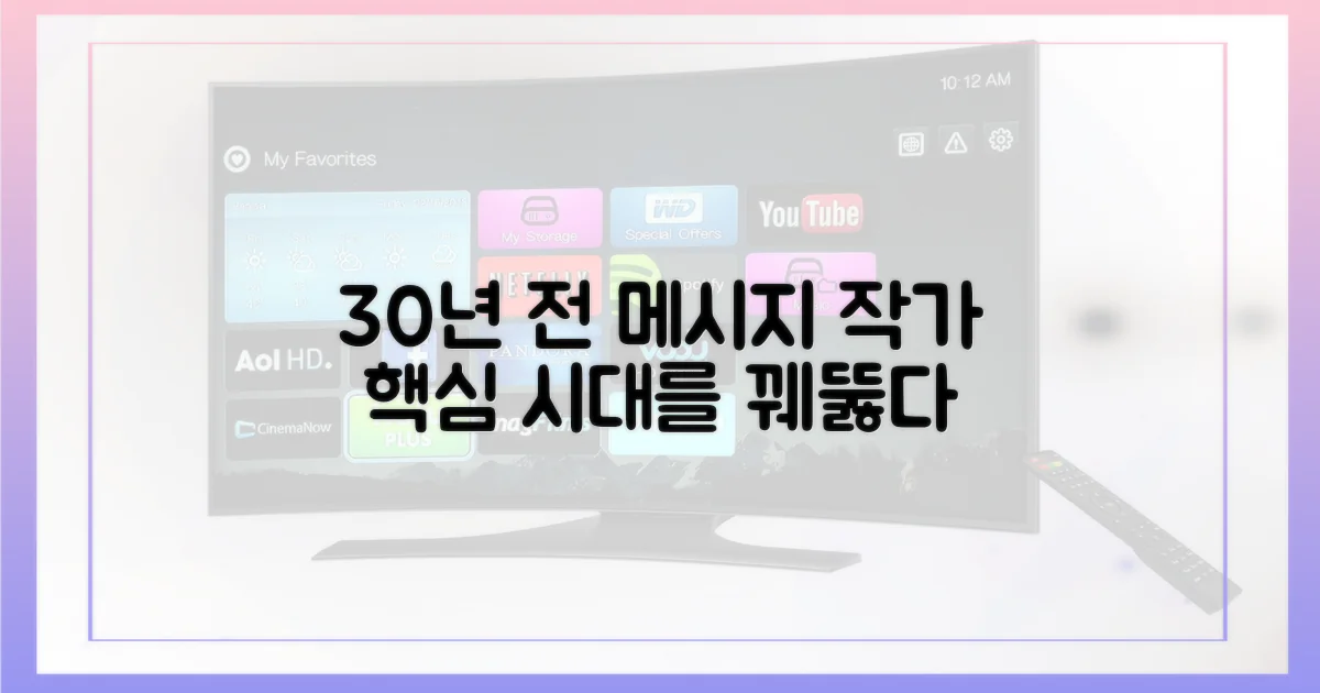 30년 전 작가의 핵심 메시지