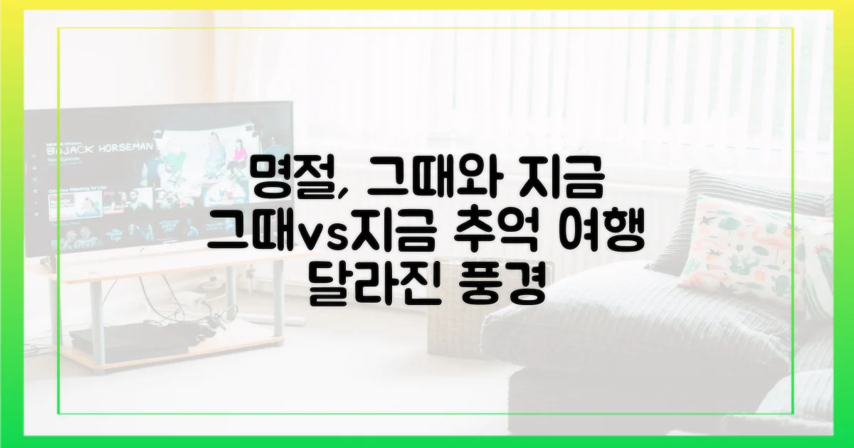 명절 풍경: 그때와 지금