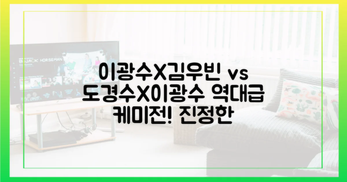 이광수-김우빈, 도경수-이광수 케미 비교