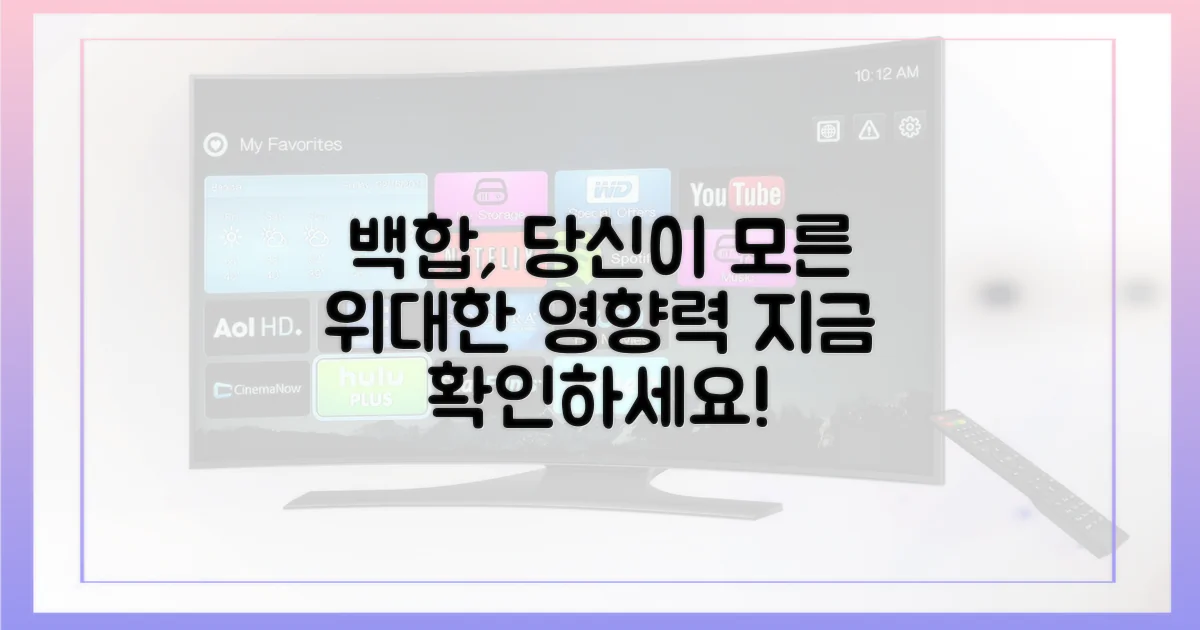 당신이 놓친 '백합' 영향력 확인!