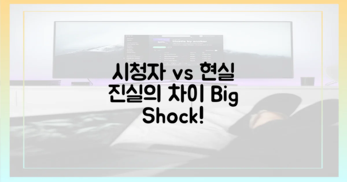 시청자 관점 vs 실제