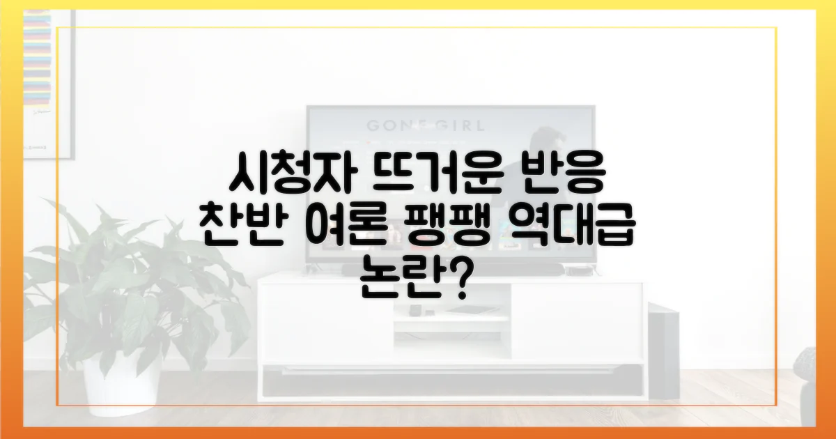 시청자 반응, 찬반 여론