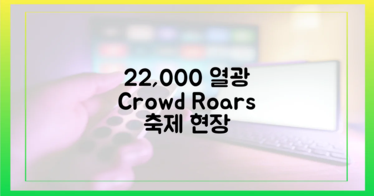22,000 관객 열광 현장