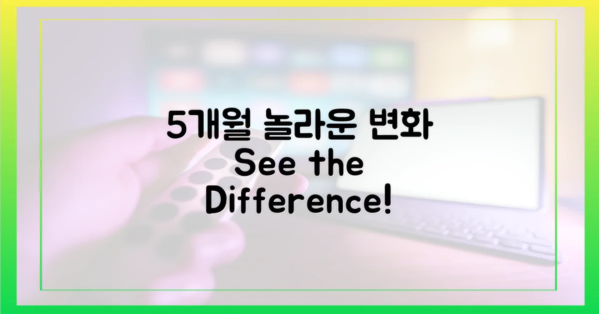 5개월간의 변화