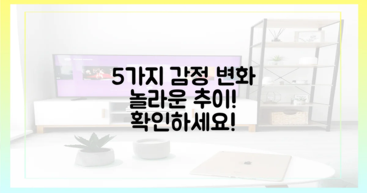 5가지 감정선 변화 추이