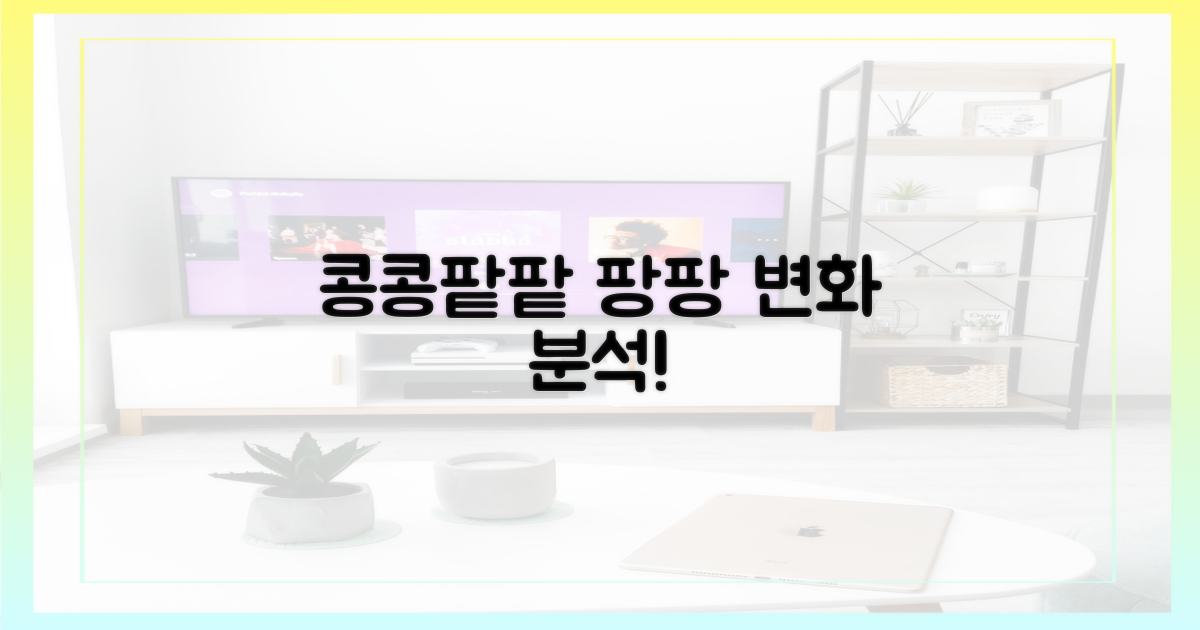 콩콩팥팥, 콩콩팡팡 변화 분석