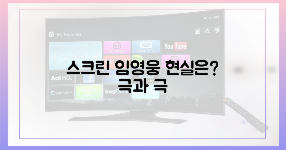 스크린 속 임영웅, 현실과의 간극