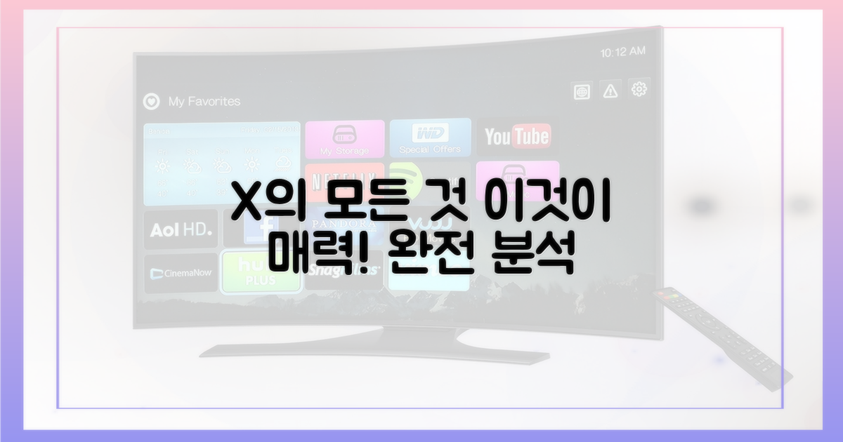 X'의 매력을 분석하세요