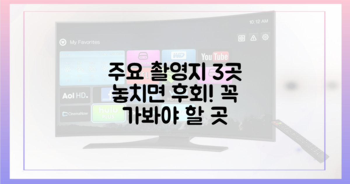 3곳의 주요 촬영지