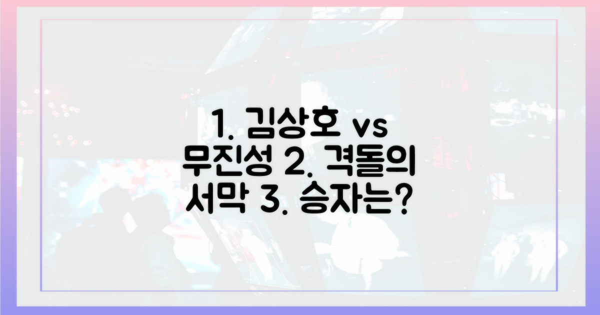 김상호, 무진성 격돌의 서막