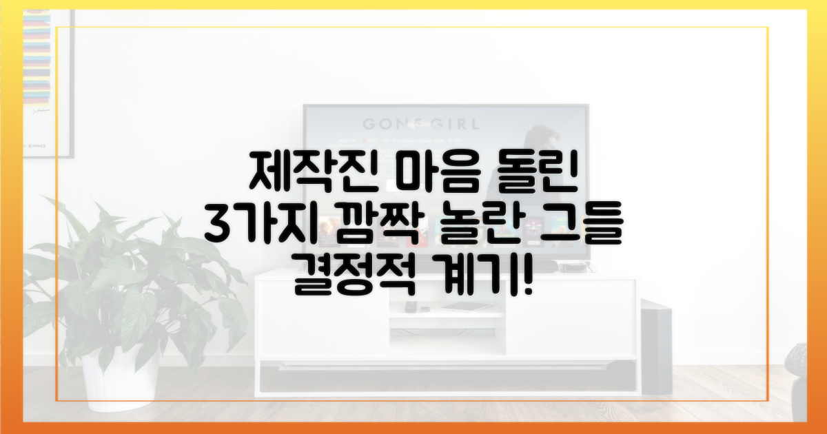 3가지 변화, 제작진 마음 돌린 사연