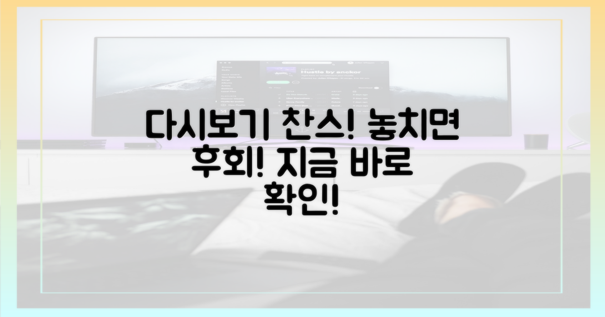 지금 바로 다시보기 찬스!