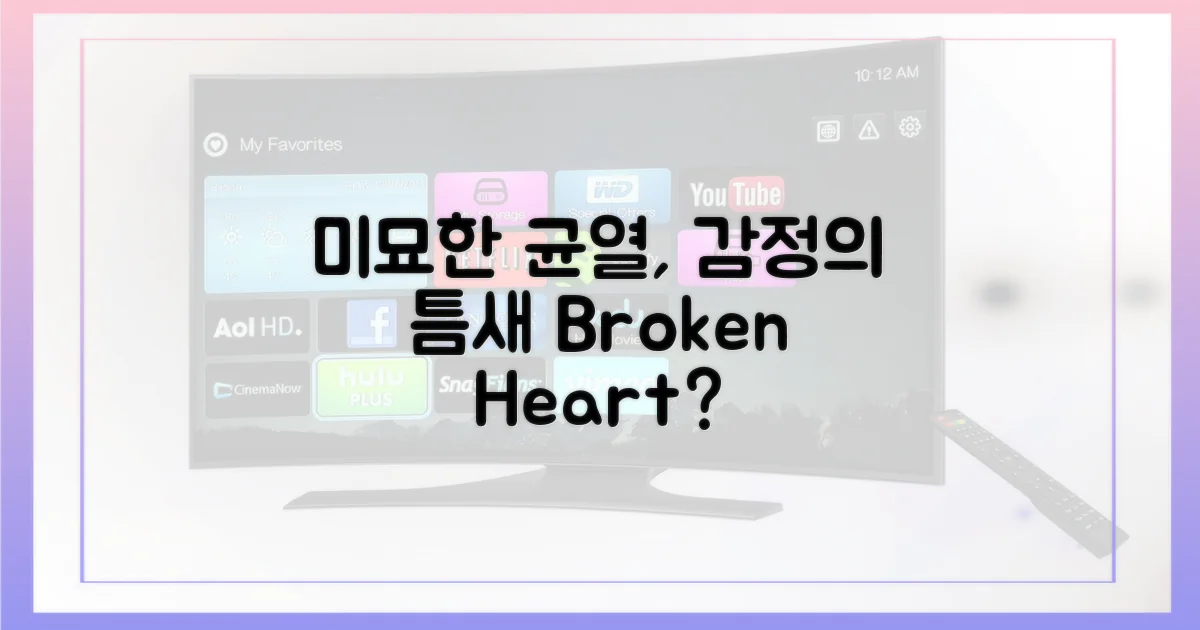 미묘한 감정의 균열