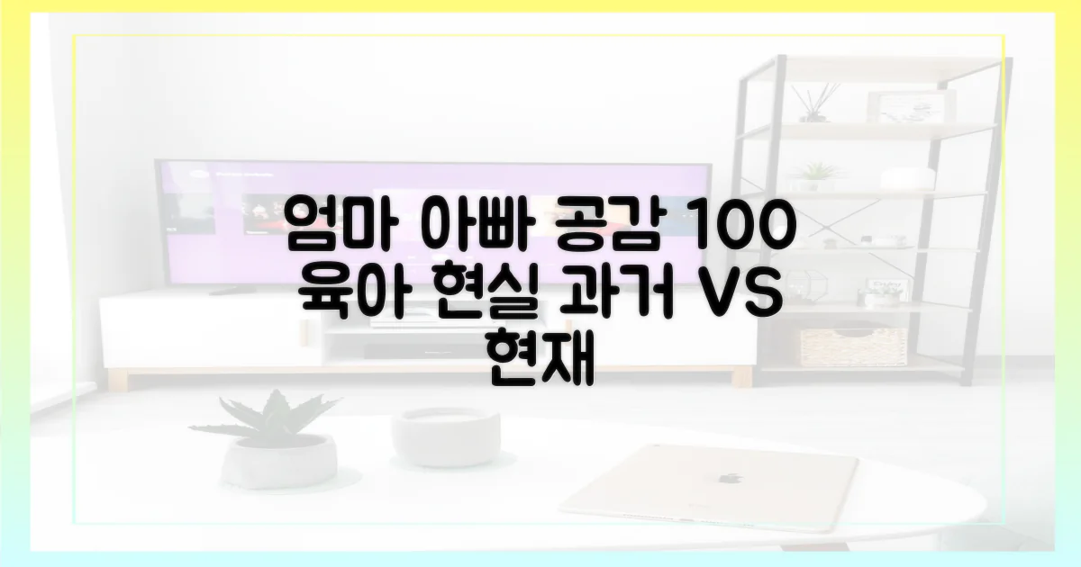 공감 백배 육아 현실, 과거와 현재