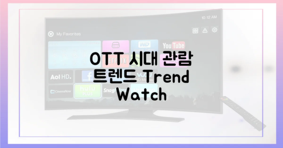 OTT 시대, 관람 트렌드
