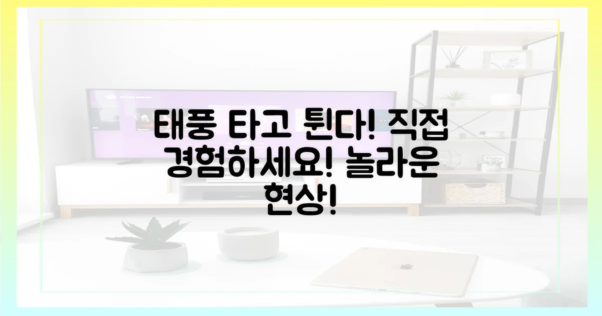 태풍 업고 튀어' 현상, 직접 경험하세요!