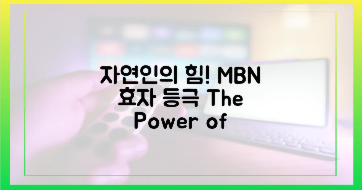 자연인'의 힘, MBN 효자 등극