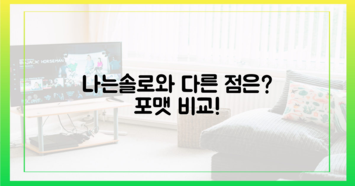 나는 솔로'와의 포맷 차이