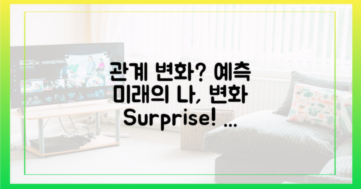 관계 변화를 예상해 보세요