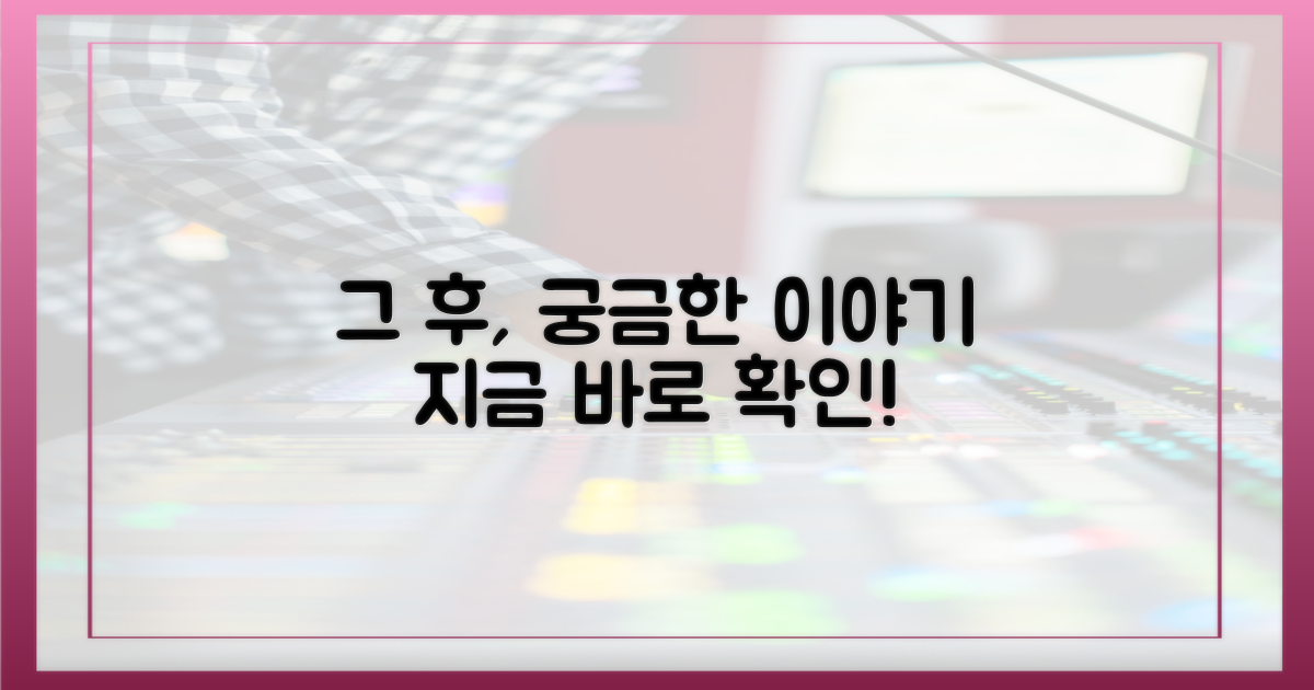 그 후, 어떻게 살고 있을까?