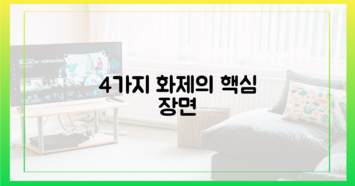 4가지 화제의 장면