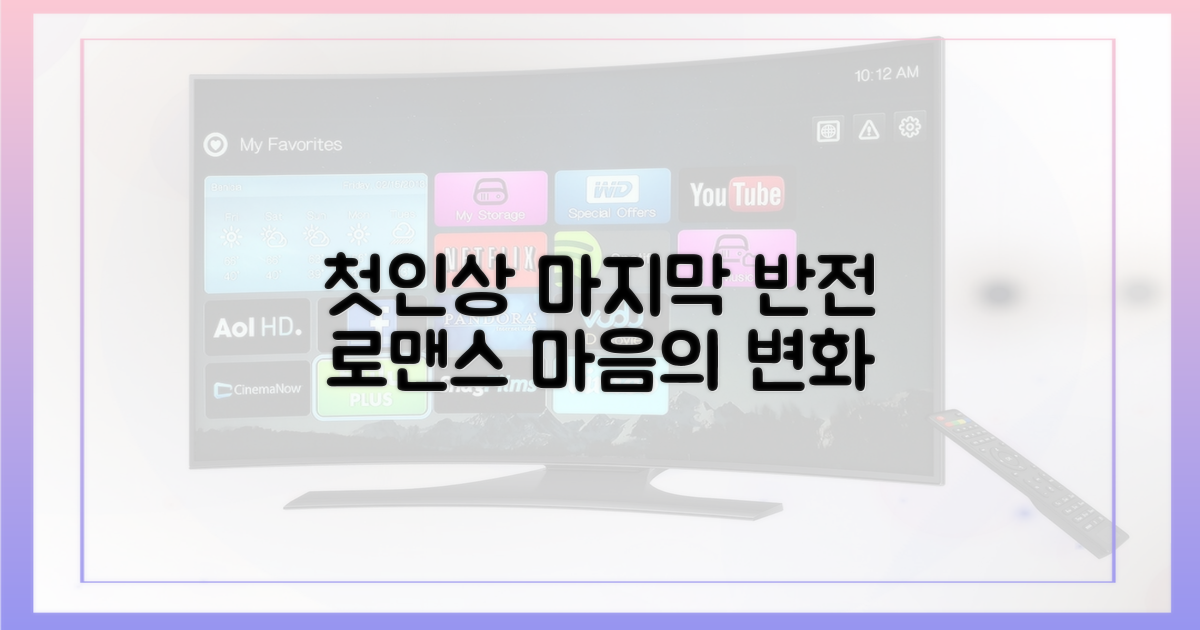 첫인상 vs 마지막: 달라진 마음