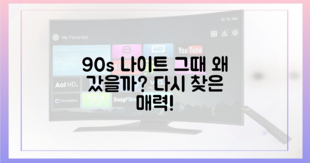 90년대 나이트, 왜 다시 볼까?