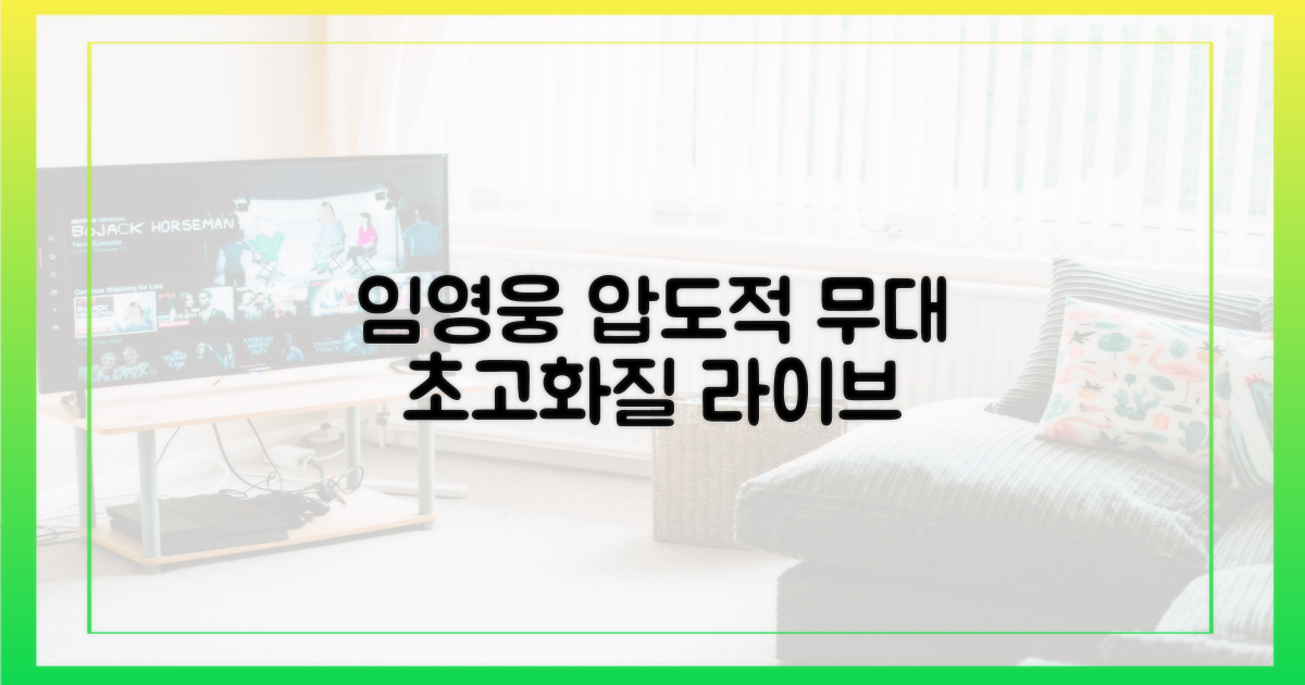 임영웅 무대, 고화질로 생생하게