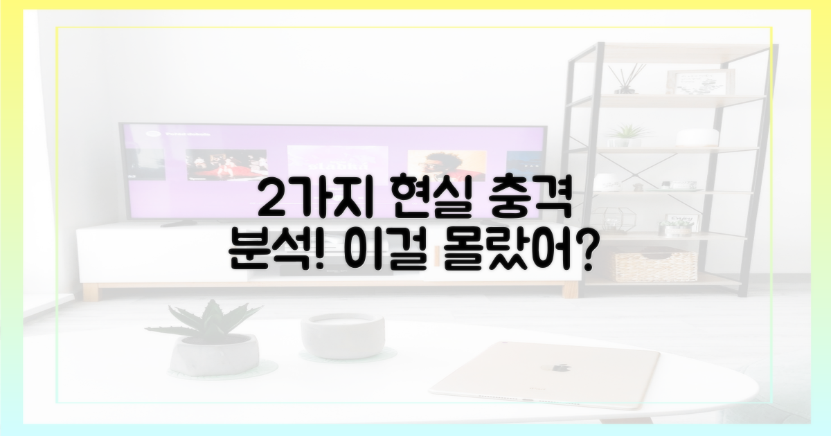 2가지 현실 반영