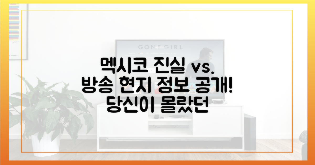 멕시코 현지 정보 vs. 방송 공개 정보