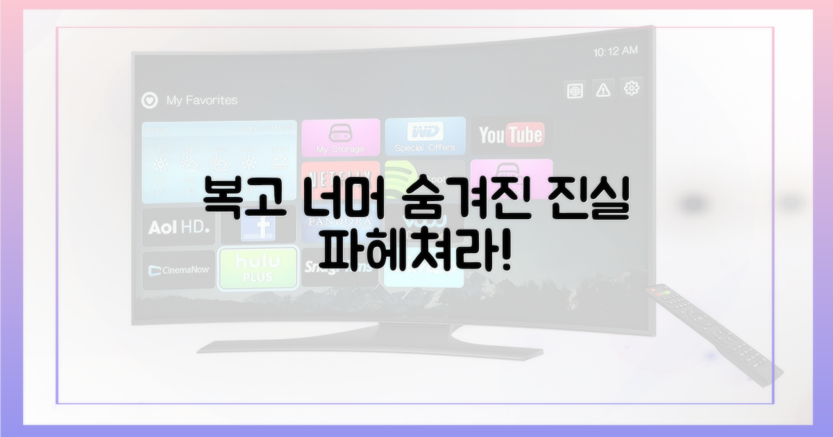 복고 너머, 진실을 파헤치세요