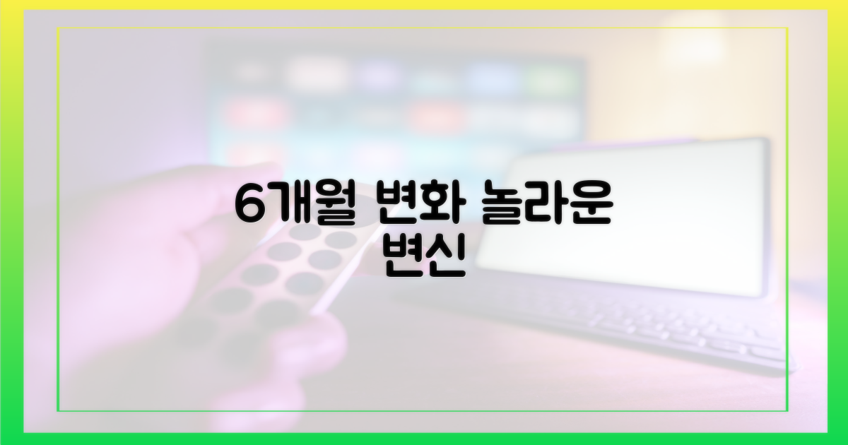 6개월간의 변화