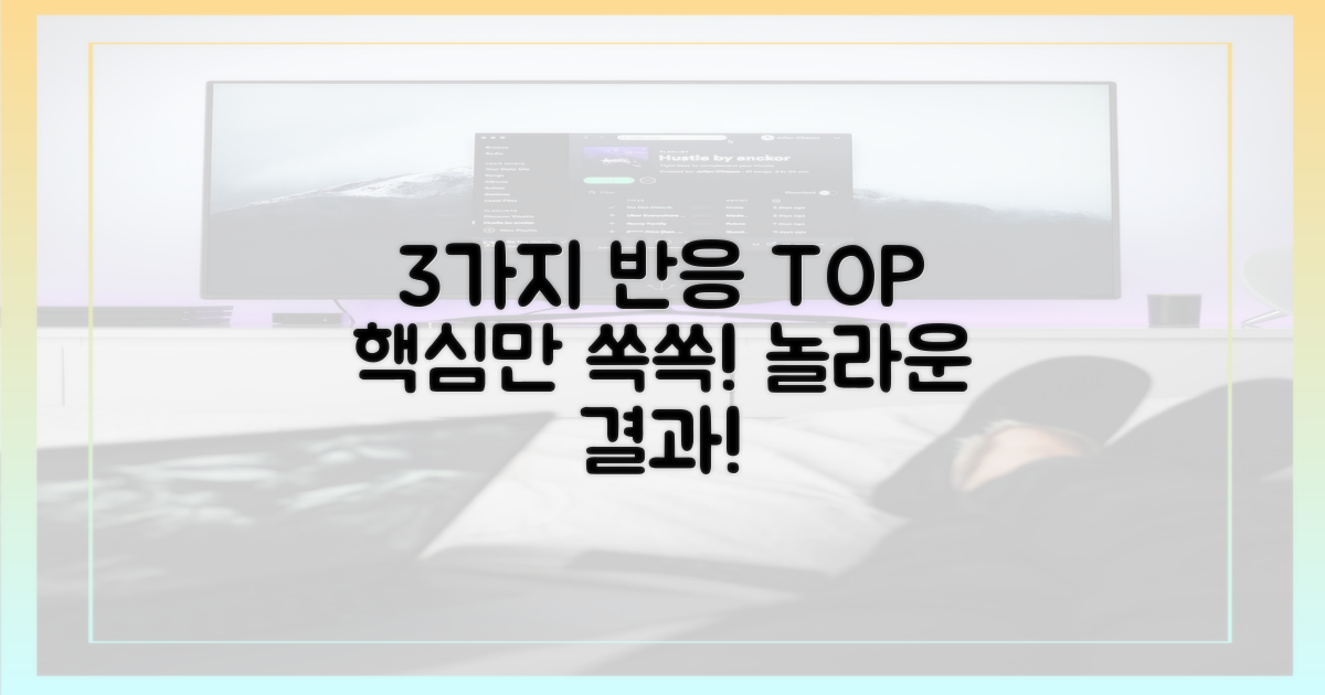 3가지 시청자 반응