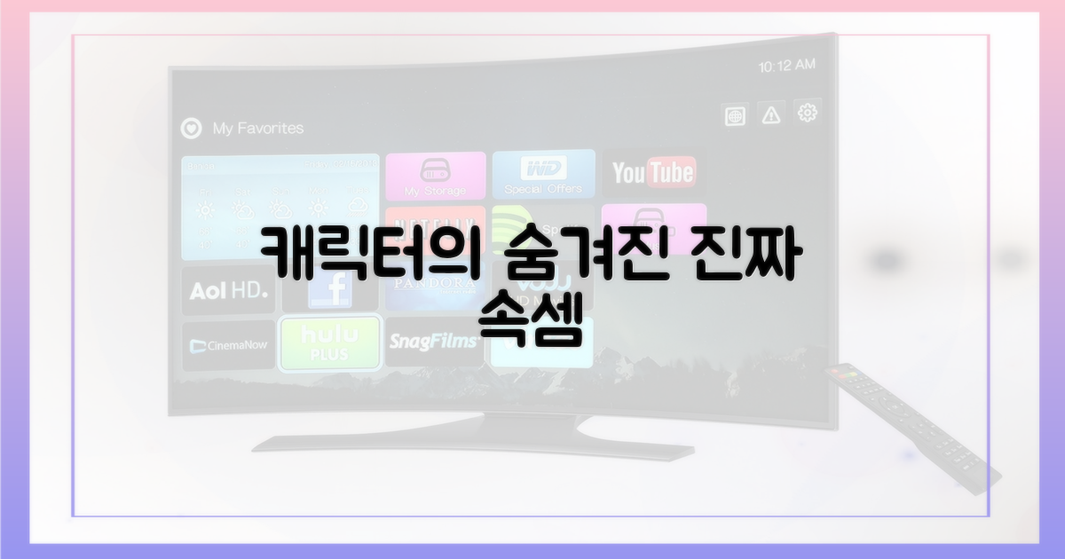 캐릭터의 숨겨진 의도