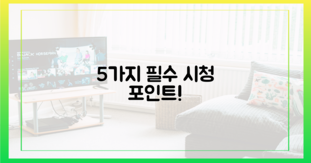 5가지 시청 포인트